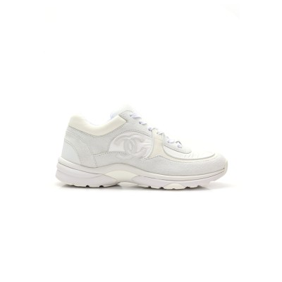 CHANEL SUEDE CALFSKIN FABRIC CC SNEAKERS 1245759